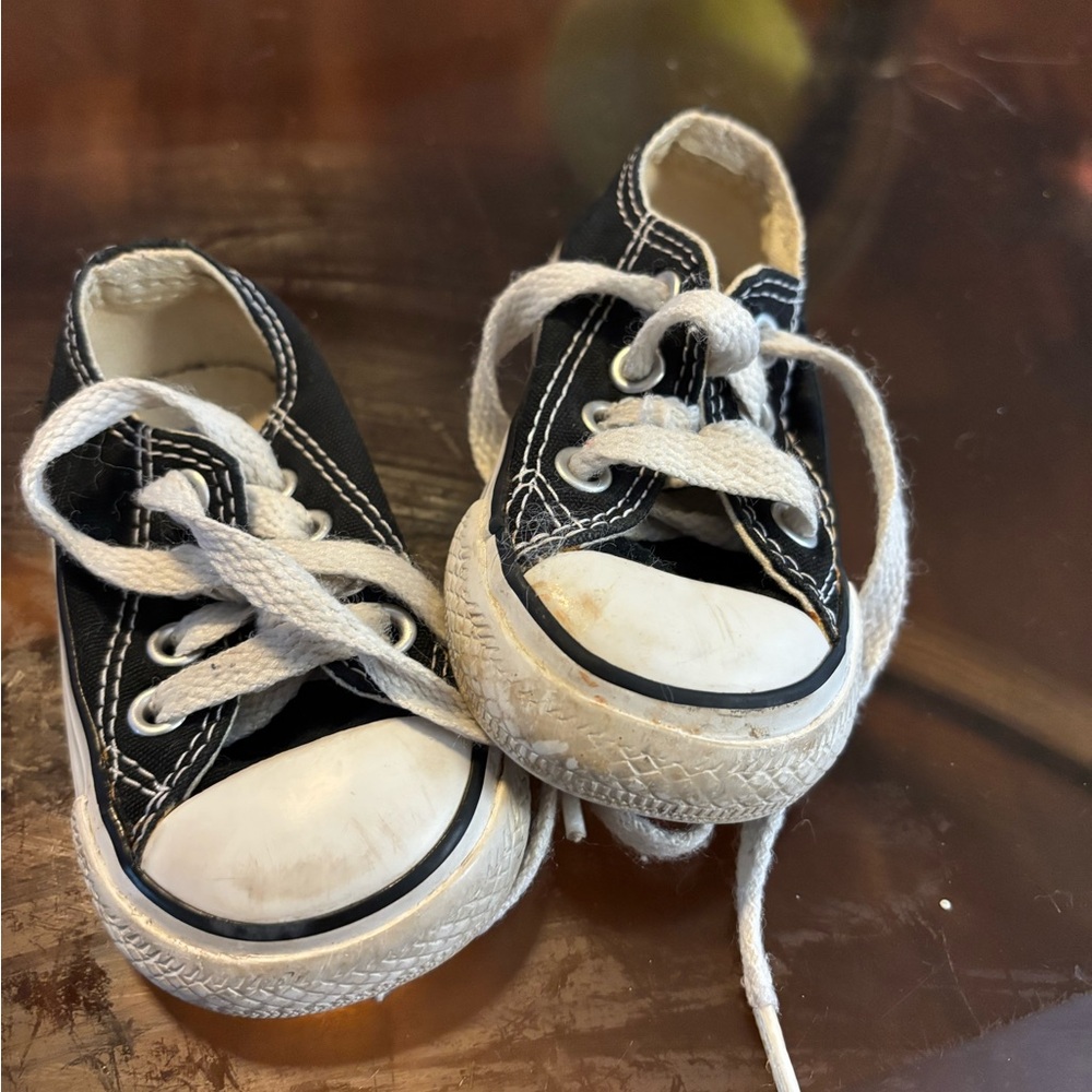 Converse Kids Black and White Sneakers